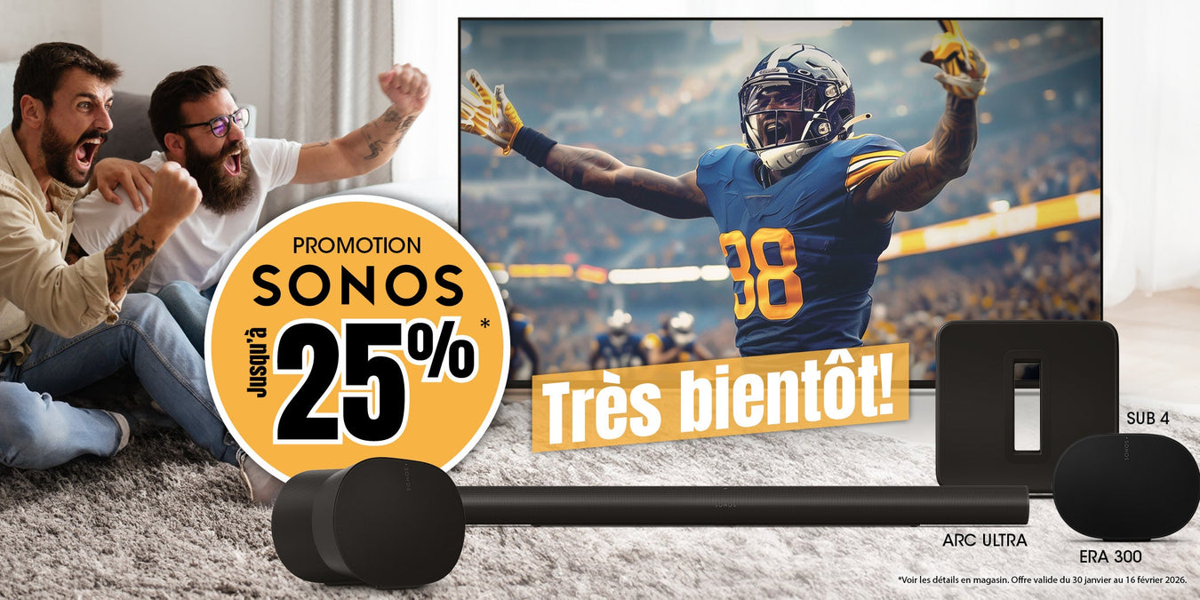 Sonos products on sale for the Super Bowl | SONXPLUS Lac St-Jean