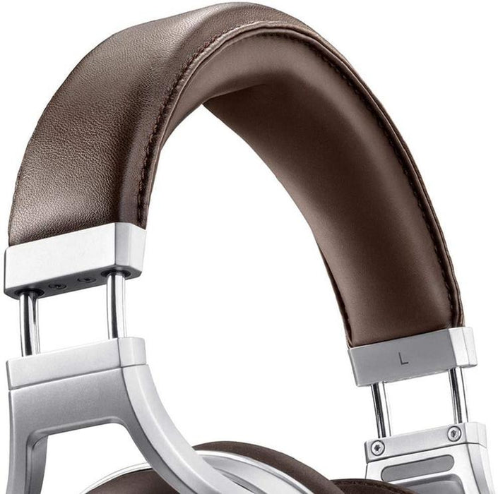 Denon AH-D5200 | Wired circumaural headset - Zebrawood shells - Aluminium structure - High-end - Lightweight - Brown-SONXPLUS Lac St-Jean