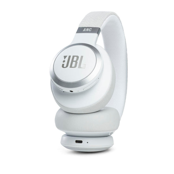 JBL Live 660NC | Écouteurs sans fil circum-auriculaires - Bluetooth - Annulation active du bruit - Connexion multipoint - Blanc-SONXPLUS Lac St-Jean