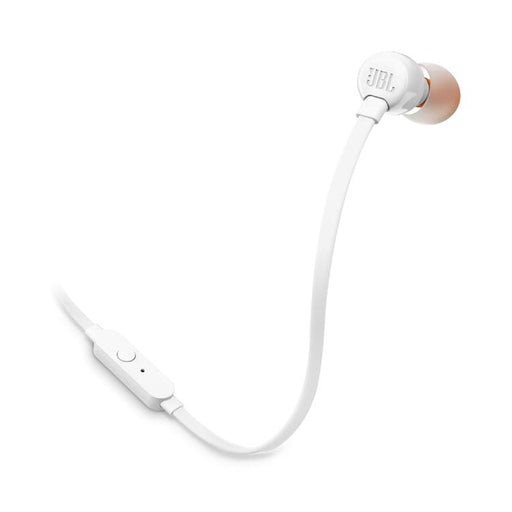 JBL Tune 110 | Écouteurs filaire intra-auriculaires - Avec télécommande 1 bouton - Microphone - Blanc-SONXPLUS Lac St-Jean