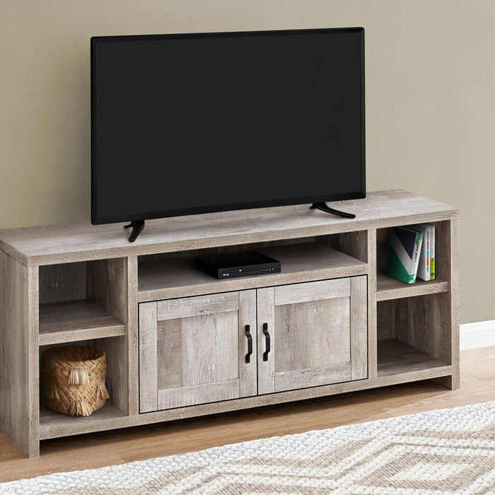 Monarch Specialties I 2742 | TV stand - 60" - Imitation wood - Taupe-SONXPLUS Lac St-Jean