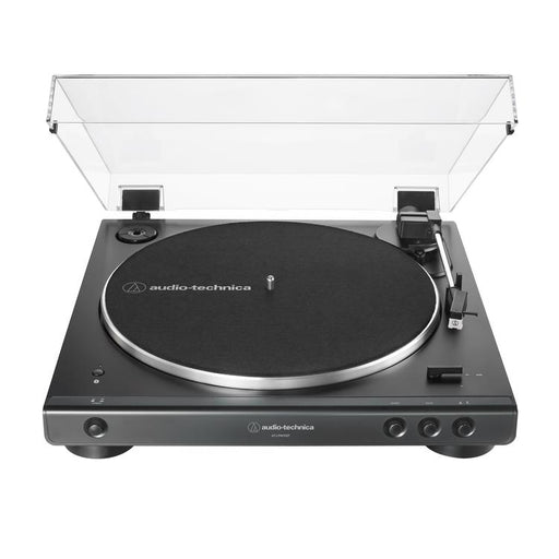 Audio-Technica AT-LP60XBTBK | Table tournante Stéréo - Sans fil - Bluetooth - Entraînement par courroie - Entièrement automatique - Noir-SONXPLUS Lac St-Jean