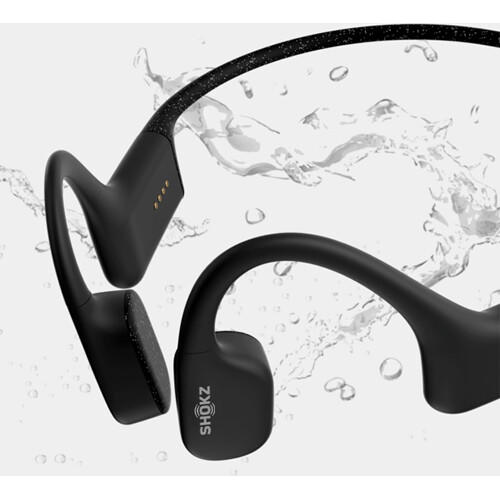 SHOKZ OpenSwim | Bone conduction headphones - For swimming - Wireless - IP68 waterproof - 8 hours battery life - Black-SONXPLUS Lac St-Jean