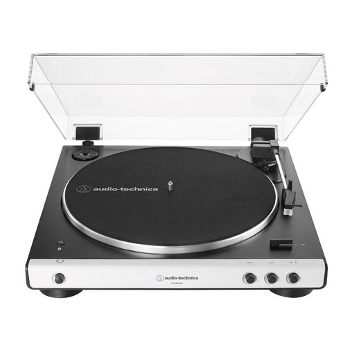 Audio-Technica AT-LP60XBT | Table tournante Stéréo - Sans fil - Bluetooth - Entraînement par courroie - Entièrement automatique - Blanc-SONXPLUS Lac St-Jean