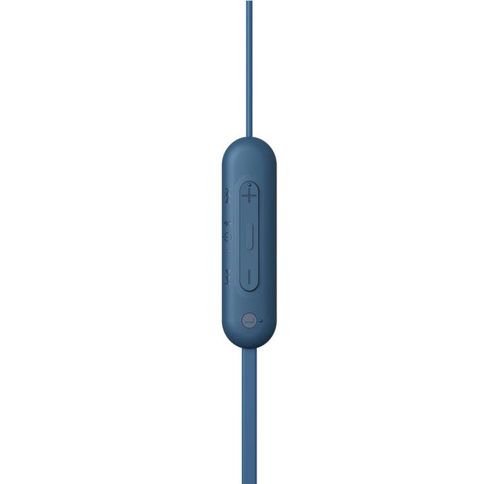 Sony WI-C100 | In-ear headphones - Wireless - Bluetooth - Around the neck - Microphone - IPX4 - Blue-SONXPLUS Lac St-Jean