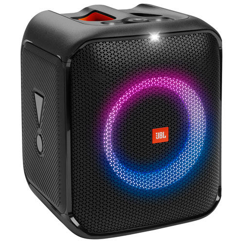 JBL Partybox Encore Essential | Haut-parleur portatif - Sans fil - Bluetooth - 100 W - Jeu de lumière - Noir-SONXPLUS Lac St-Jean