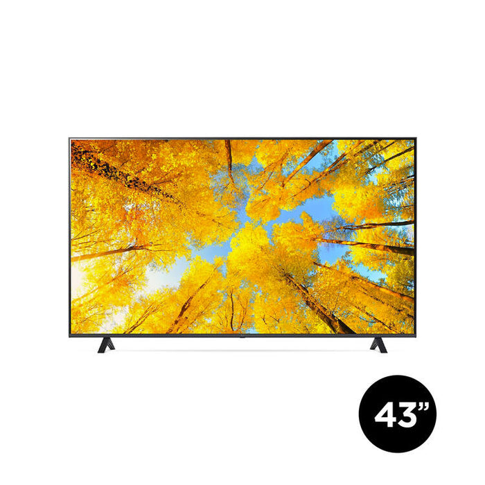 LG 43UQ7590PUB | Téléviseur intelligent 43" - UHD 4K - DEL - Série UQ7590 - HDR - Processeur IA a5 Gen5 4K - Noir-SONXPLUS Lac St-Jean