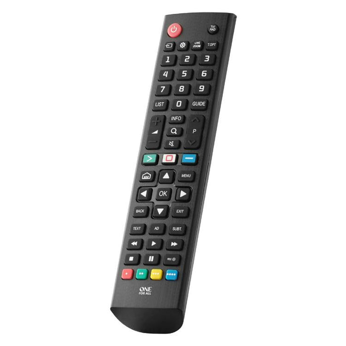 One for All URC4811R | Direct replacement remote control for any LG TV - Replacement Series - Black-SONXPLUS Lac St-Jean