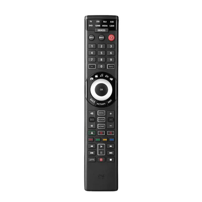 One for All URC7880R | Smart universal remote control for any TV - Smart Series - For 8 devices - Black-SONXPLUS Lac St-Jean