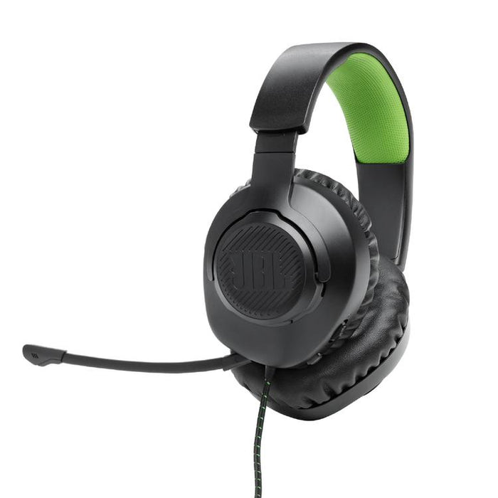 JBL Quantum 100X | Wired Circum-Aural Gaming Headset - For X-box Console - Black/Green-SONXPLUS Lac St-Jean