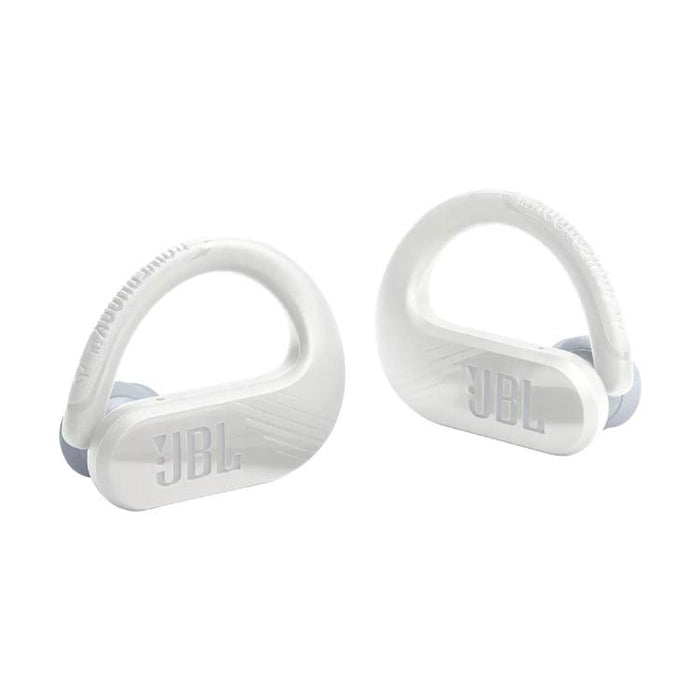 JBL Endurance Peak III | Écouteurs Sport intra-auriculaires - 100% Sans fil - Étanche - Conception Powerhook - Blanc-SONXPLUS Lac St-Jean