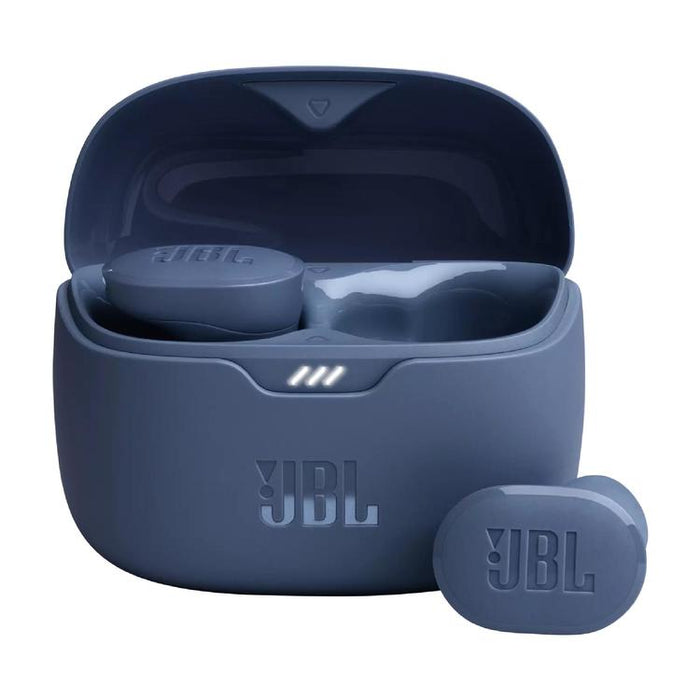 JBL Tune Buds | Écouteurs intra-auriculaires - 100% Sans fil - Bluetooth - Réduction de bruit - 4 microphones - Bleu-SONXPLUS Lac St-Jean