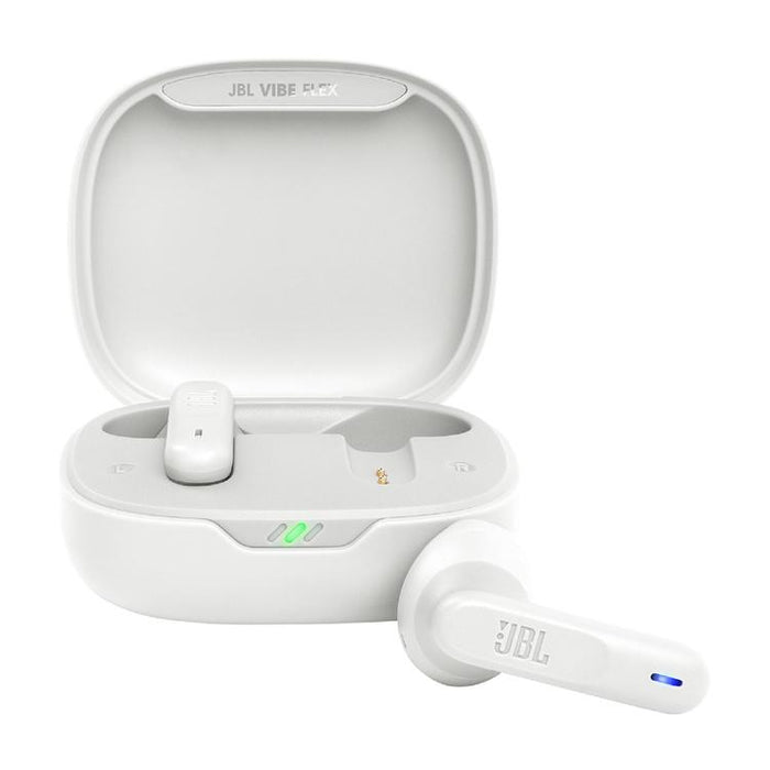 JBL Vibe Flex | In-Ear Headphones - Wireless - Bluetooth - Stick-open Design - Smart Ambient Technology - White-SONXPLUS Lac St-Jean