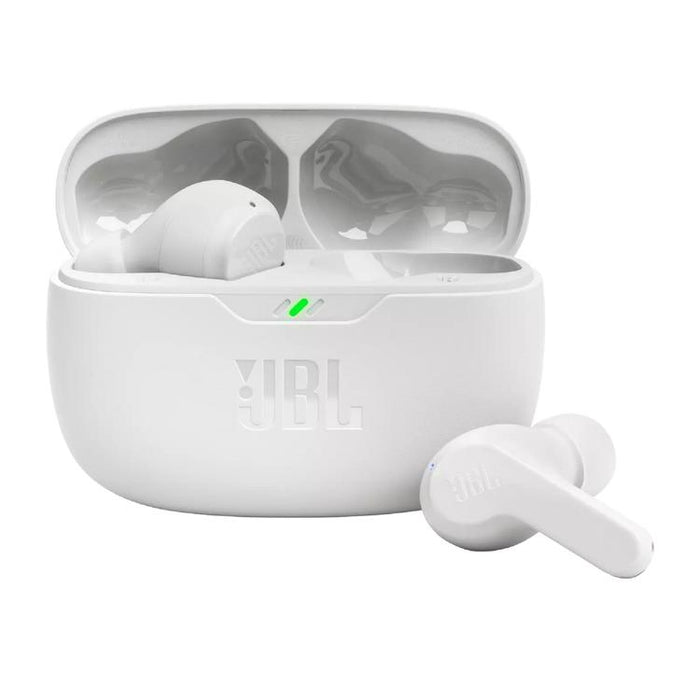 JBL Vibe Beam | In-Ear Headphones - Wireless - Bluetooth - Smart Ambient Technology - White-SONXPLUS Lac St-Jean