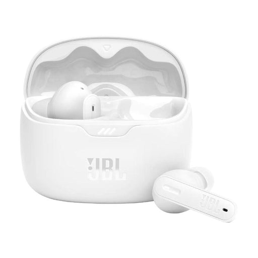 JBL Tune Beam | Écouteurs intra-auriculaires - 100% Sans fil - Bluetooth - Smart Ambient - Conception Stick-open - Blanc-SONXPLUS Lac St-Jean