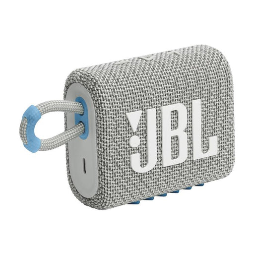 JBL Go 3 Eco | Mini Haut-parleur - Ultra-portable - Bluetooth - IP67 - Blanc-SONXPLUS Lac St-Jean