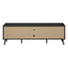 Monarch Specialties I 2781 | 72'' TV stand - Black base - With 2 faux wood doors-SONXPLUS Lac St-Jean