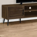 Monarch Specialties I 2717 | 72'' TV stand - Brown imitation wood - With 2 doors-SONXPLUS Lac St-Jean