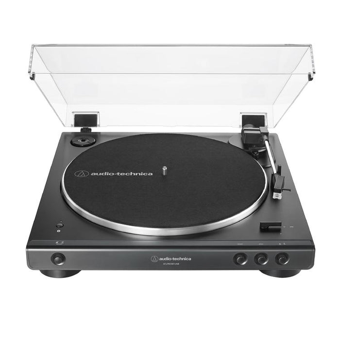 Audio-Technica AT-LP60XBT-USB-BK | Stereo Turntable - Fully Automatic - Belt Drive - USB - Bluetooth - Black-SONXPLUS Lac St-Jean