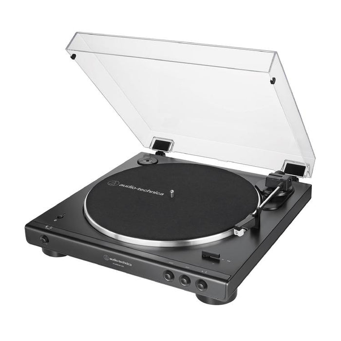 Audio-Technica AT-LP60XBT-USB-BK | Table tournante Stéréo - Entièrement automatique - Entraînement par courroie - USB - Bluetooth - Noir-SONXPLUS Lac St-Jean