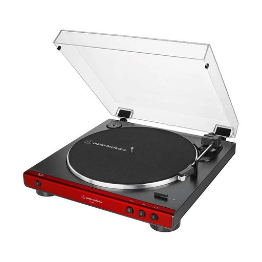 Audio-Technica AT-LP60X-RD | Stereo Turntable - Belt Drive - Fully Automatic - Rouge-SONXPLUS Lac St-Jean