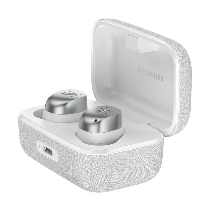 Sennheiser MOMENTUM True Wireless 4 | Écouteurs intra-auriculaires - Sans fil - Réduction adaptative du bruit - Blanc/Argent-SONXPLUS Lac St-Jean