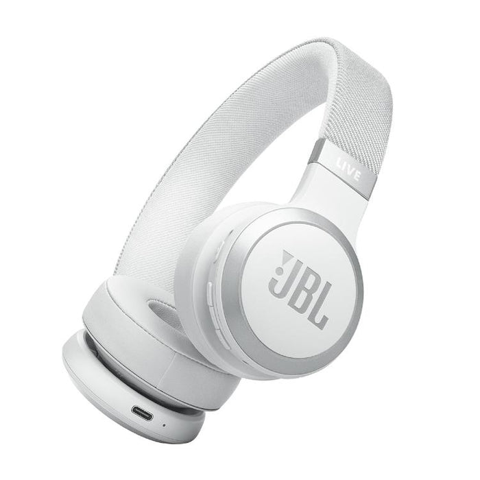 JBL Live 670NC | Around-Ear Headphones - Wireless - Bluetooth - White-SONXPLUS Lac St-Jean