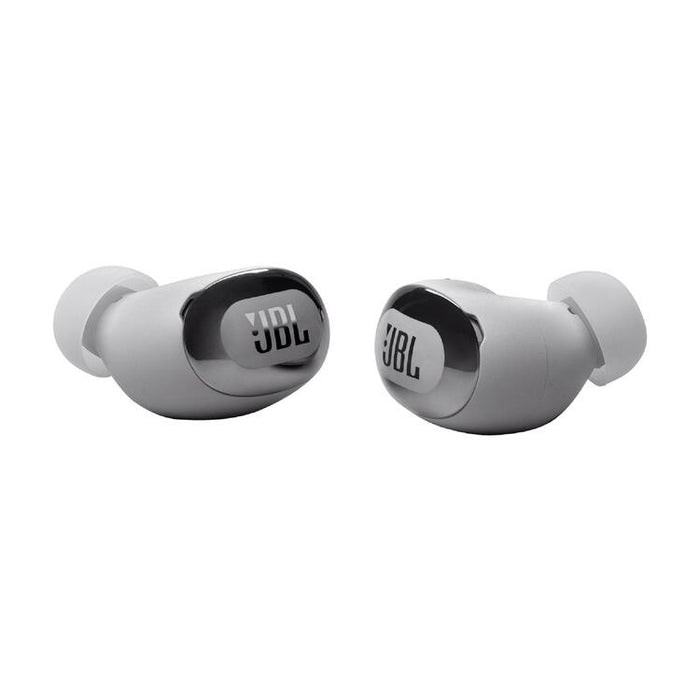 JBL Live Buds 3 | Écouteurs intra-auriculaires - Écran tactile LED 1,45" - Bluetooth - Argent-SONXPLUS Lac St-Jean