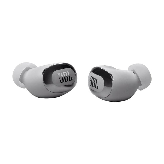 JBL Live Buds 3 | Écouteurs intra-auriculaires - Écran tactile LED 1,45" - Bluetooth - Argent-| Sonxplus Lac St-Jean