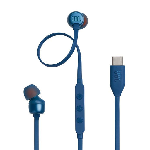 JBL Tune 310C | Écouteurs intra-auriculaires - Filaire - USB-C - Télécommande 3 boutons - Bleu-SONXPLUS Lac St-Jean