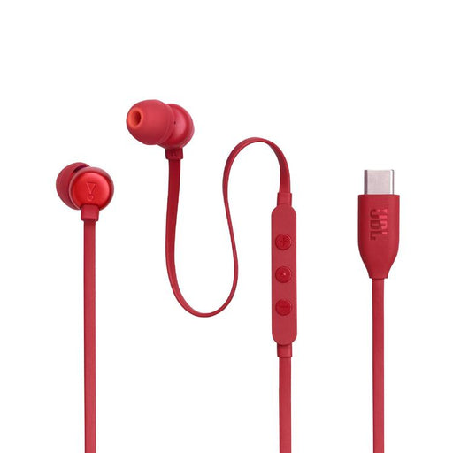 JBL Tune 310C | Écouteurs intra-auriculaires - Filaire - USB-C - Télécommande 3 boutons - Rouge-SONXPLUS Lac St-Jean