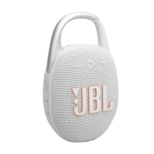 JBL Clip 5 | Portable Carabiner Speaker - Bluetooth - IP67 - White-Sonxplus Lac St-Jean, Alma, St-Félicien