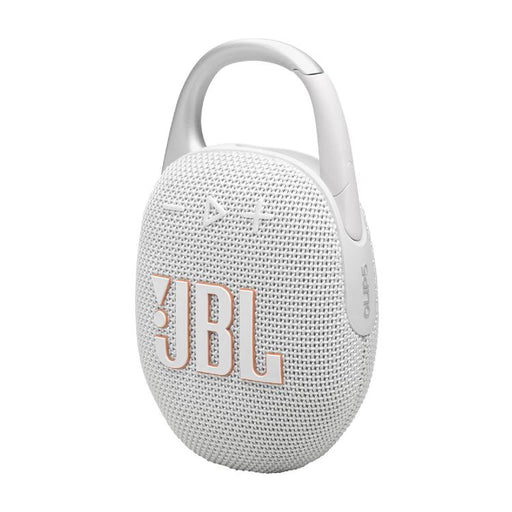 JBL Clip 5 | Portable Carabiner Speaker - Bluetooth - IP67 - White-Sonxplus Lac St-Jean, Alma, St-Félicien