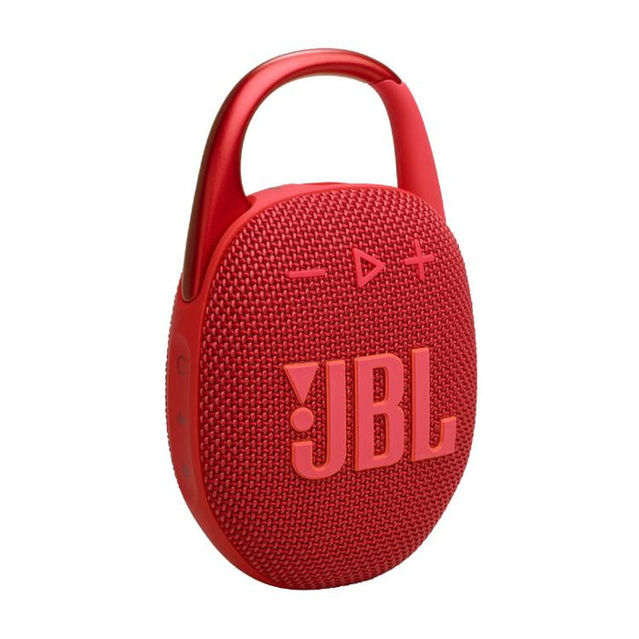 JBL Clip 5 | Haut-parleur à mousqueton portable - Bluetooth - IP67 - Rouge-SONXPLUS Lac St-Jean