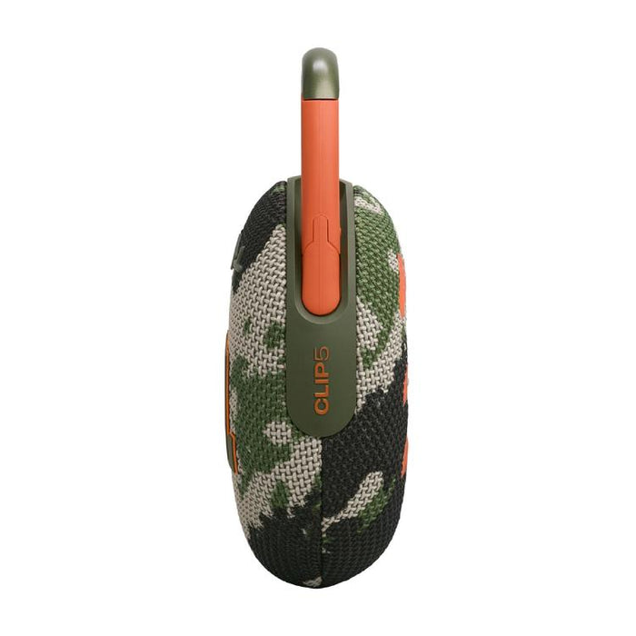 JBL Clip 5 | Haut-parleur à mousqueton portable - Bluetooth - IP67 - Camouflage-Sonxplus Lac St-Jean, Alma, St-Félicien