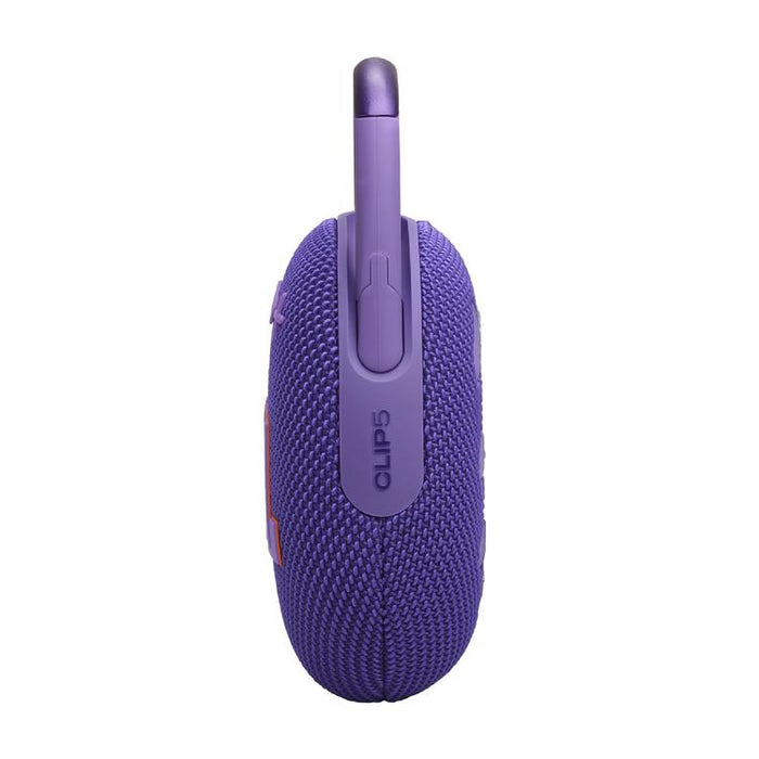 JBL Clip 5 | Haut-parleur à mousqueton portable - Bluetooth - IP67 - Mauve-SONXPLUS Lac St-Jean