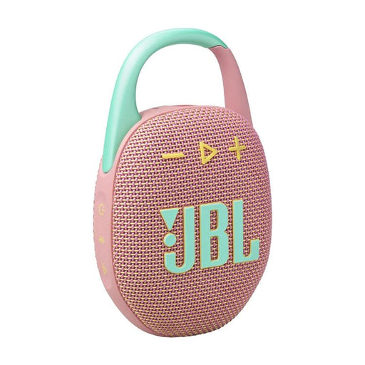 JBL Clip 5 | Haut-parleur à mousqueton portable - Bluetooth - IP67 - Rose-SONXPLUS Lac St-Jean