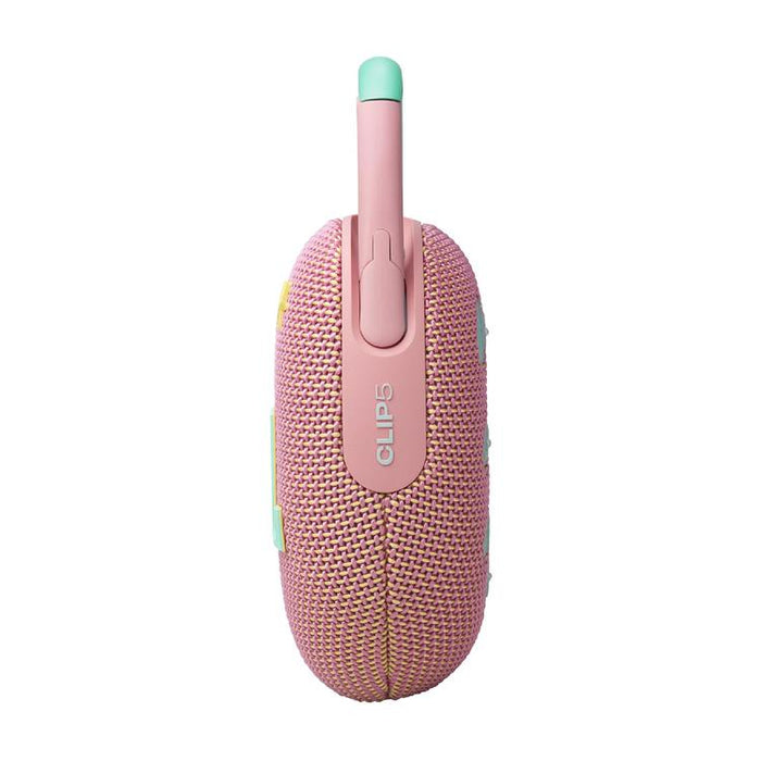 JBL Clip 5 | Haut-parleur à mousqueton portable - Bluetooth - IP67 - Rose-SONXPLUS Lac St-Jean