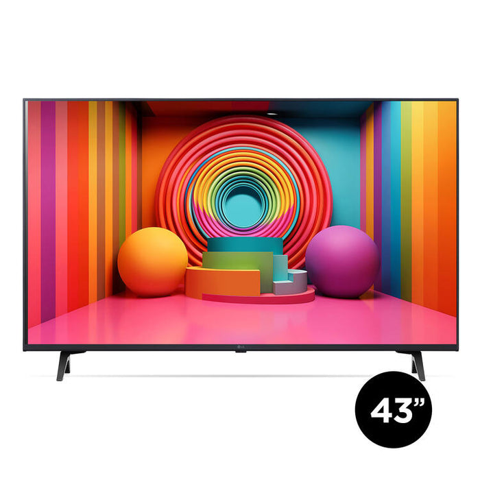 LG 43UT7590PUA | Téléviseur 43" - 4K Ultra HD - DEL - Série UT7590 - HDR - Smart WebOS - 60 Hz natif - Processeur IA a5 Gen7 4K - Noir-SONXPLUS Lac St-Jean