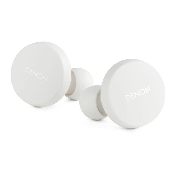 Denon PERL | In-Ear Headphones - Wireless - Bluetooth - Masimo Adaptive Acoustic Technology - White-SONXPLUS Lac St-Jean