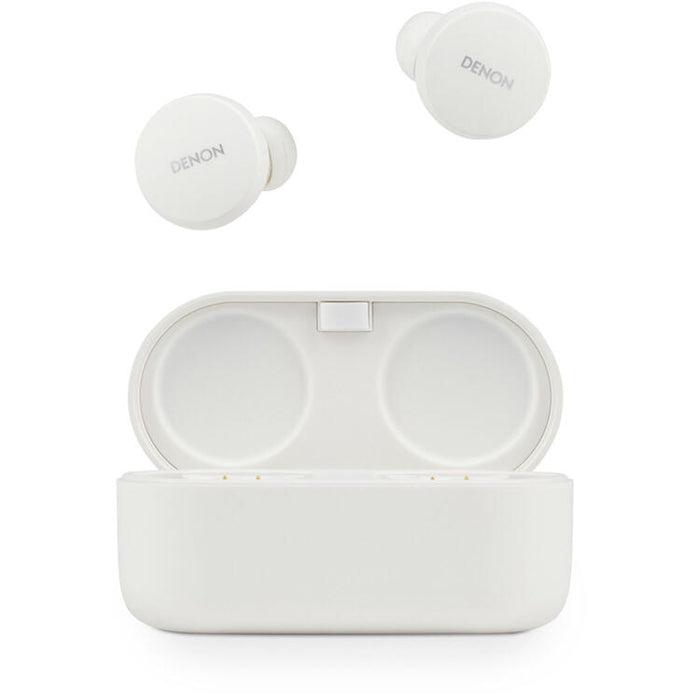 Denon PERL | Écouteurs intra-auriculaires - Sans fil - Bluetooth - Technologie Masimo Adaptive Acoustic - Blanc-SONXPLUS Lac St-Jean