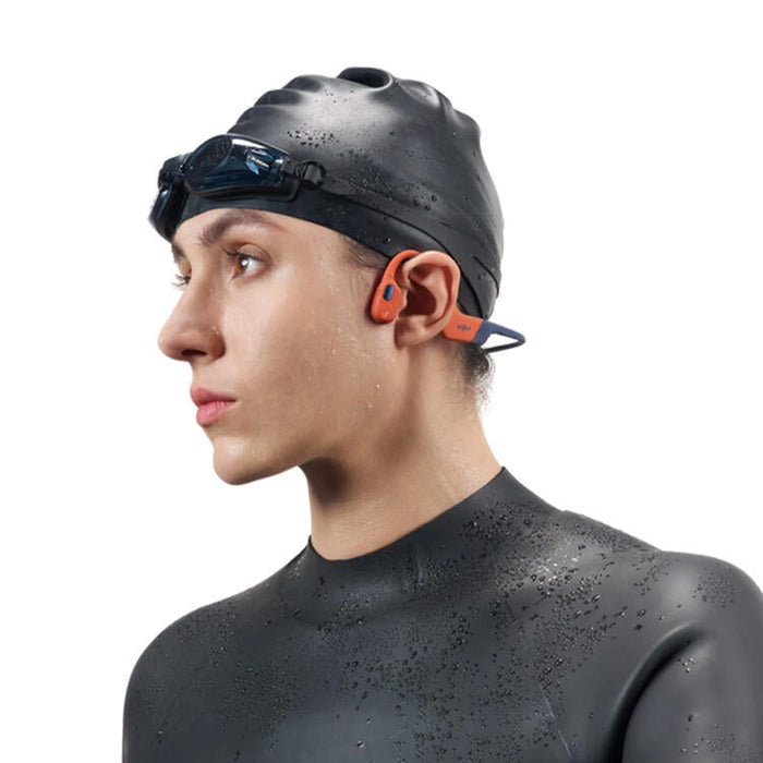 SHOKZ OpenSwim Pro | Écouteurs à conduction osseuse - Pour Natation - Bluetooth - IP68 - 9 Heures d'autonomie - Rouge-SONXPLUS Lac St-Jean