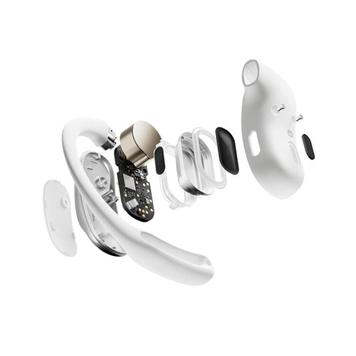 SHOKZ OpenFit Air | Bone conduction headphones - Up to 28 hours of listening - Bluetooth - White-SONXPLUS Lac St-Jean