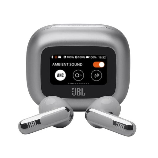 JBL Live Flex 3 | In-ear headphones - Wireless - Noise reduction - 1.45" touch screen - Silver-SONXPLUS Lac St-Jean