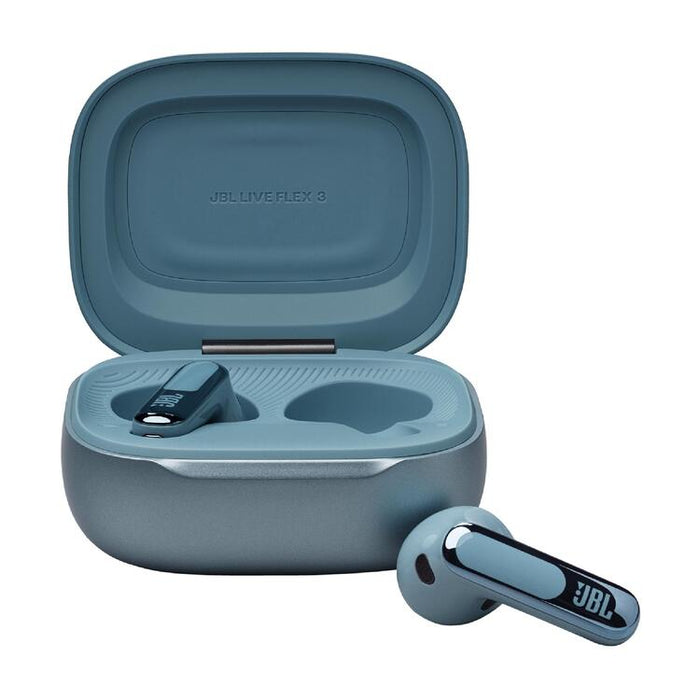 JBL Live Flex 3 | In-ear headphones - Wireless - Noise reduction - 1.45" touch screen - Blue-SONXPLUS Lac St-Jean