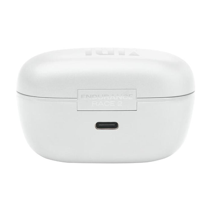 JBL Endurance RACE 2 | Écouteurs intra-auriculaires - 100% Sans fil - Sport - Étanches - Jusqu'à 48 heures d'autonomie - Blanc-SONXPLUS Lac St-Jean