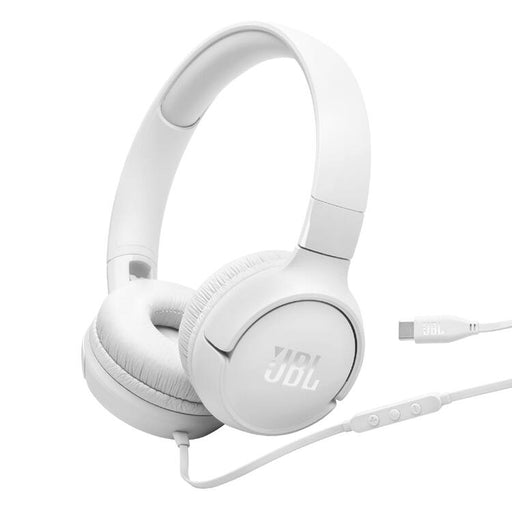 JBL Tune 520C | On-Ear Headphones - USB-C - Bluetooth - White-SONXPLUS Lac St-Jean