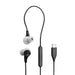 JBL Endurance Run 3C | In-Ear Headphones - USB-C - Sport - Wired - IP65 - Black/Grey-SONXPLUS Lac St-Jean