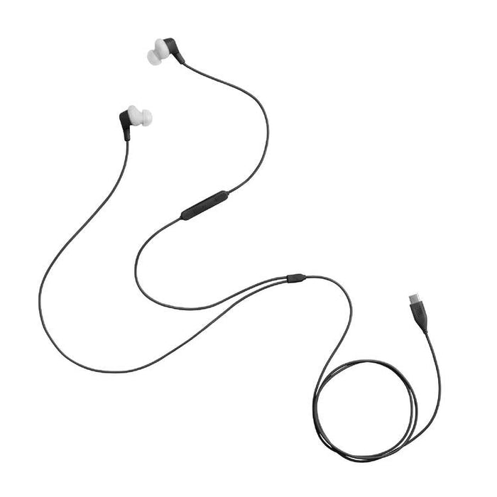 JBL Endurance Run 3C | In-Ear Headphones - USB-C - Sport - Wired - IP65 - Black/Grey-SONXPLUS Lac St-Jean