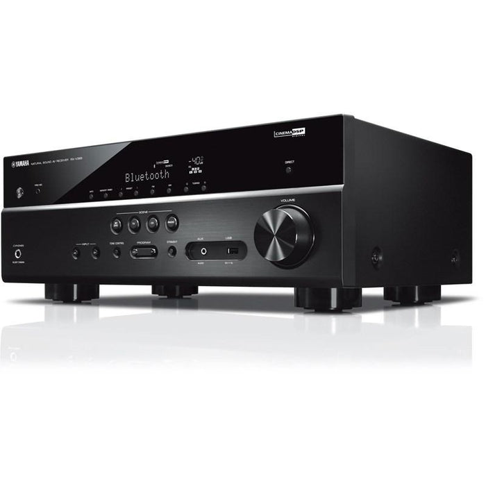 Yamaha RXV385B | Récepteur AV cinéma maison 5.1 Canaux - Bluetooth - 4K - 70W - HDMI - YPAO - Noir-SONXPLUS Lac St-Jean